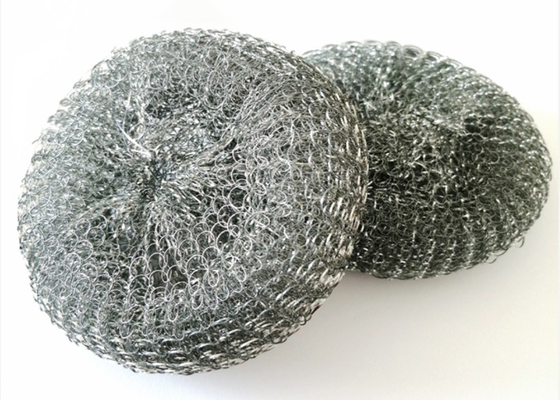 Bola de limpieza de acero inoxidable de plata de 25g 30g para el hogar de la cocina