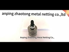 316L malla de alambre de punto alambre gemelo / alambre Dogan 0,18 mm Diámetro 38 mm Ancho para aislamiento térmico