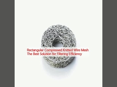 Rectangular comprimida malla de alambre de punto La mejor solución para la eficiencia de filtrado