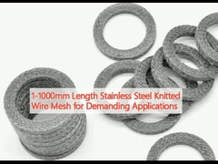1-1000 mm de longitud de acero inoxidable malla de alambre de punto para aplicaciones exigentes