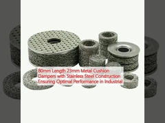 80 mm de longitud 23 mm amortiguadores de cojines metálicos con construcción de acero inoxidable que garantizan un rendimiento óptimo en el sector industrial