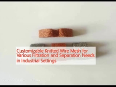 Maquillaje de alambre de punto personalizable para diversas necesidades de filtración y separación en entornos industriales
