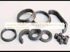 Buena resistencia al filtro malla de alambre de punto comprimida para filtro de líquido 14 X 10 mm de diámetro