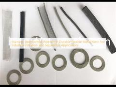 Reja de alambre de punto de acero inoxidable Reja metálica flexible duradera para aplicaciones industriales de filtración y separación