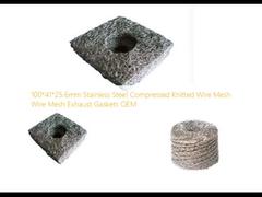 OEM hecho punto comprimido de acero inoxidable de las juntas de escape de la malla de alambre de la malla de alambre de 100*41*25.6m m