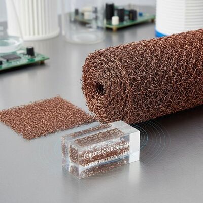 Malla de alambre de cobre tejida resistente a la corrosión diseñada para aplicaciones de blindaje electromagnético y filtración industrial que ofrece una calidad superior