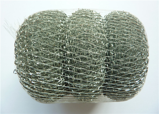 410 prueba de limpieza de acero inoxidable resistente Pan Scrubber del olor de la bola 50g