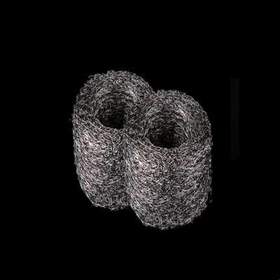 Envases de malla de alambre de punto resistentes a los gases 200c a 800c para filtro