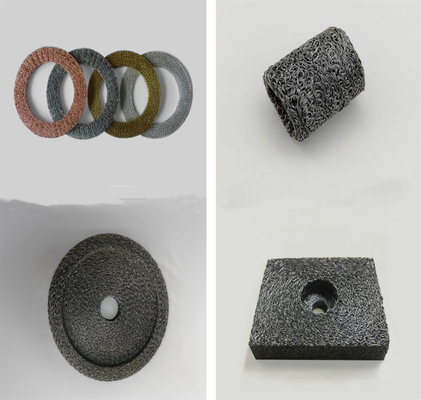 espesor 10 mm de alambre de acero inoxidable trenzado comprimido para la industria química