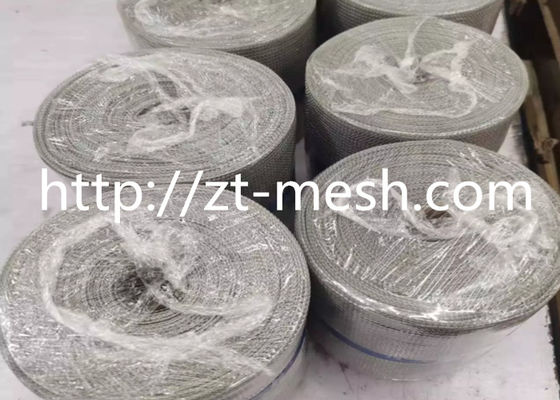 Silver Stainless Steel Knitted Wire Mesh  Metal Mesh 0.23mm Diameter For  Automobile Industry