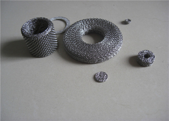 0.08 - alambre Mesh Washer Ring Shape SUS316L de 0.45m m para el silenciador