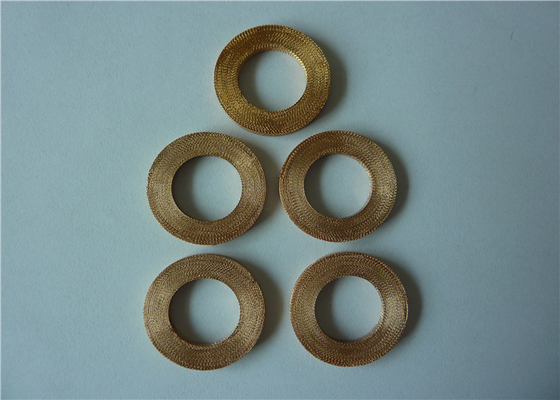 Industria de Mesh Washer 0.05m m O Ring Filter Element For Electronics del alambre de metal