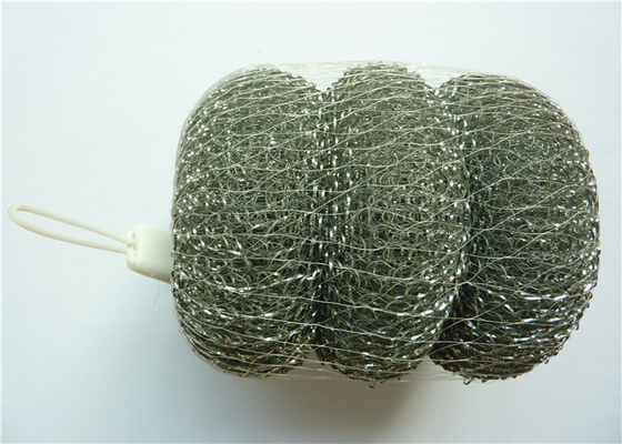 Bola de limpieza de acero inoxidable 15g*6 5x los 2.5cm del estropajo del alambre para la industria