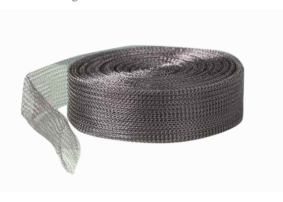 Alambre hecho punto de acero inoxidable Mesh Gasket anchura de 1 pulgada para EMI Shielding