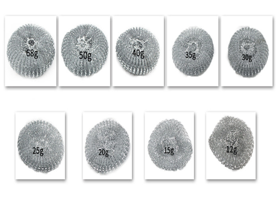 20g galvanizó la limpieza de la bola del alambre de acero, Mesh Scourer Cleaning Ball