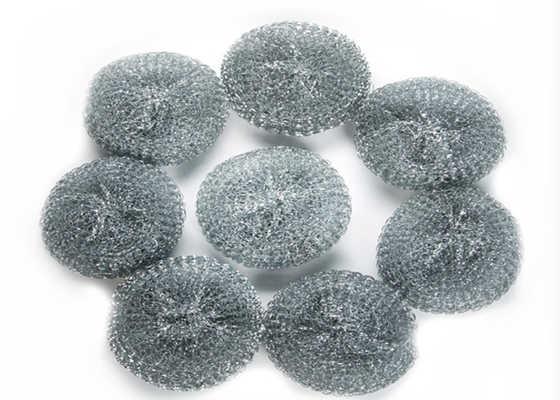 La ronda de acero inoxidable galvanizada de Mesh Scourer 10g 15g forma capacidad de limpieza fuerte