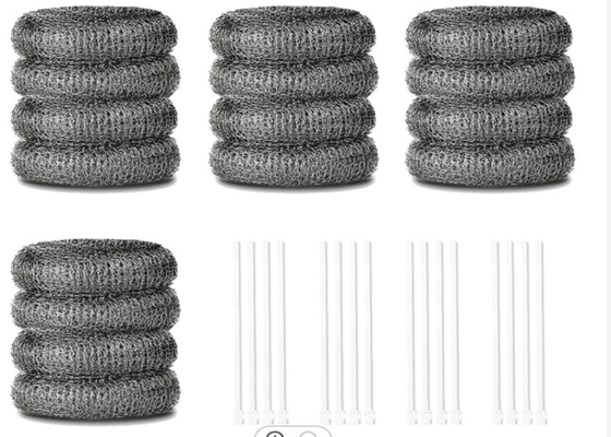 La ronda de acero inoxidable galvanizada de Mesh Scourer 10g 15g forma capacidad de limpieza fuerte