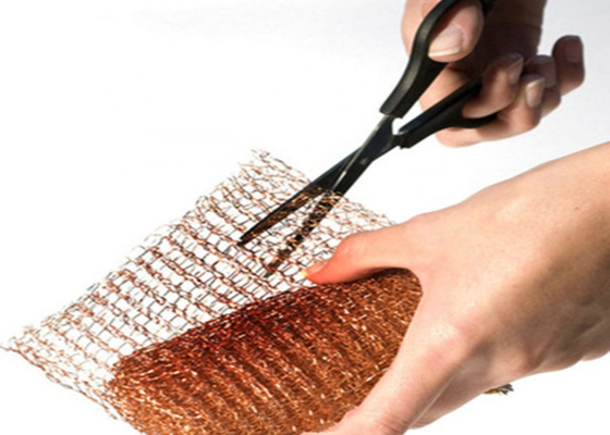 Alambre hecho punto de cobre Mesh Tape Width 10-500m m 37m m 38m m Dia Sample Available