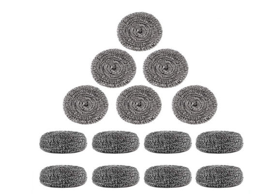 bola de limpieza de acero inoxidable 7.5g de los 2*6cm/depurador de la cocina del metal plateado