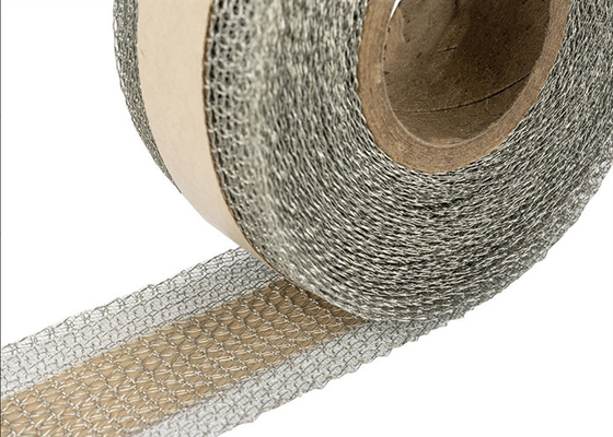 304 316 anchura hecha punto de acero inoxidable de Mesh Tape 25m m del alambre