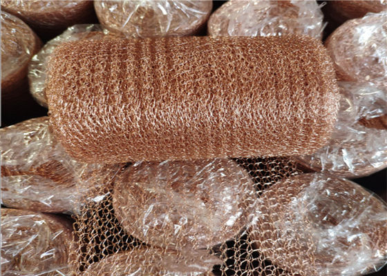 malla de cobre hecha punto anchura 0.23m m Dia Corrugated Surface de 10 15 20cm