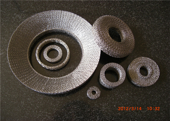 Alambre hecho punto comprimido Mesh Gasket Dia .50m m AISI 316L para el ruido de motor auto