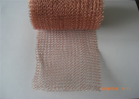 La malla hecha punto de cobre reutilizable SS304 SS316 aplana/la forma acanalada 0.5m m