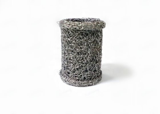 El cilindro del diámetro 40*20m m hizo punto el extractor Mesh Gasket Support Rings Alkali del alambre resistente