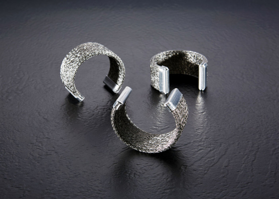 304 color plata alambre hecho punto de acero Mesh Gasket For Egr Cooler