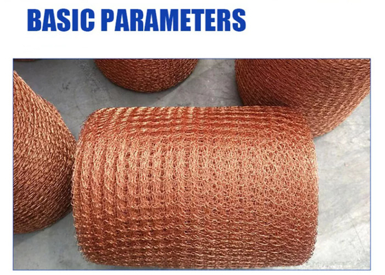 Diámetro 25.4m m Mesh Tin Plated For Rf Shielding hecho punto de cobre e industria eléctrica