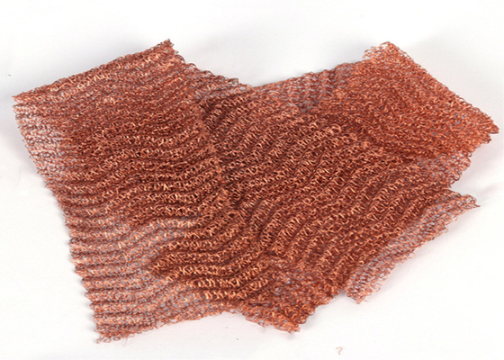 malla de cobre hecha punto anchura 0.23m m Dia Corrugated Surface de 10 15 20cm